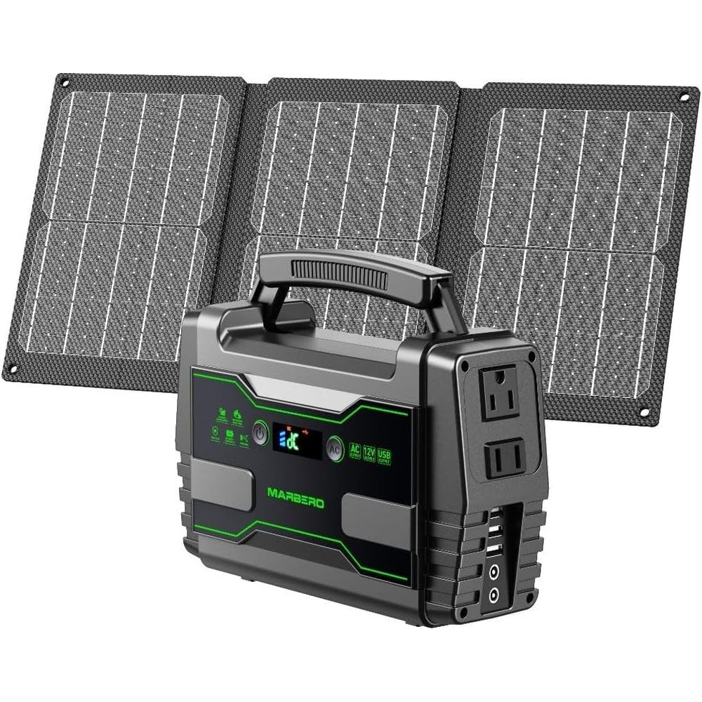Outdoor Power Outlet Solar - 155Wh Portable Power Station with 30W
