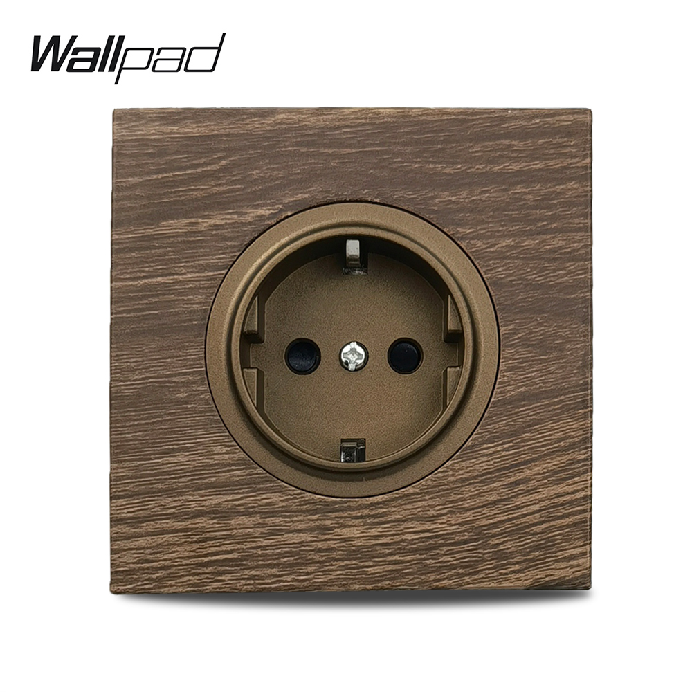 Outdoor Usb Power Strip - Wallpad Wood Color Wall Socket Aluminum