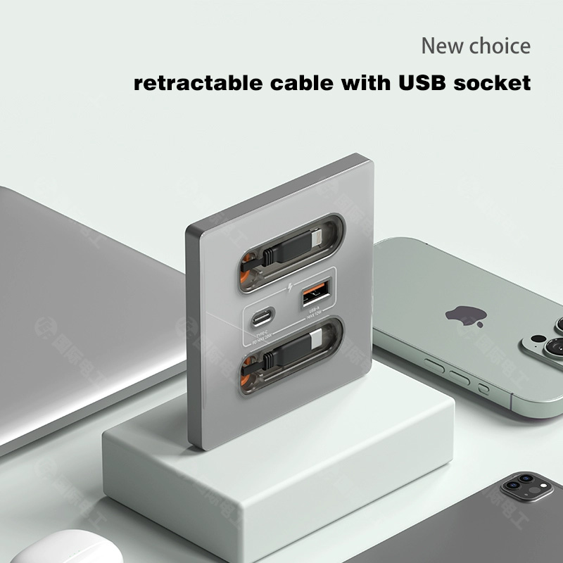 Outdoor Usb Power Outlet - Anssin 12w Universal Wall Panel Socket