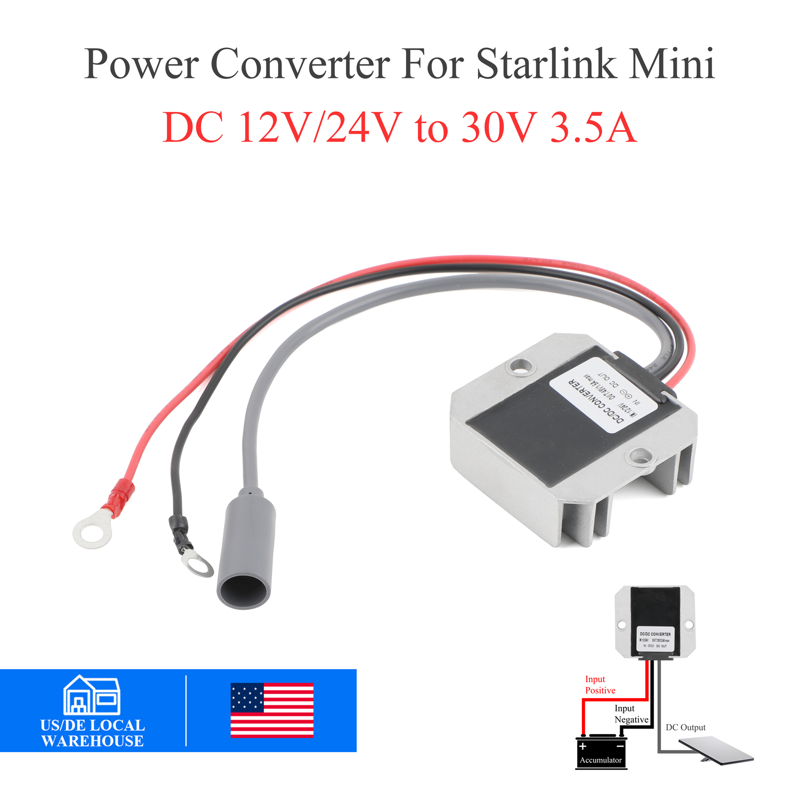 US 12V 24V to 30V 3.5A DC Step - Outdoor Power Block review and price