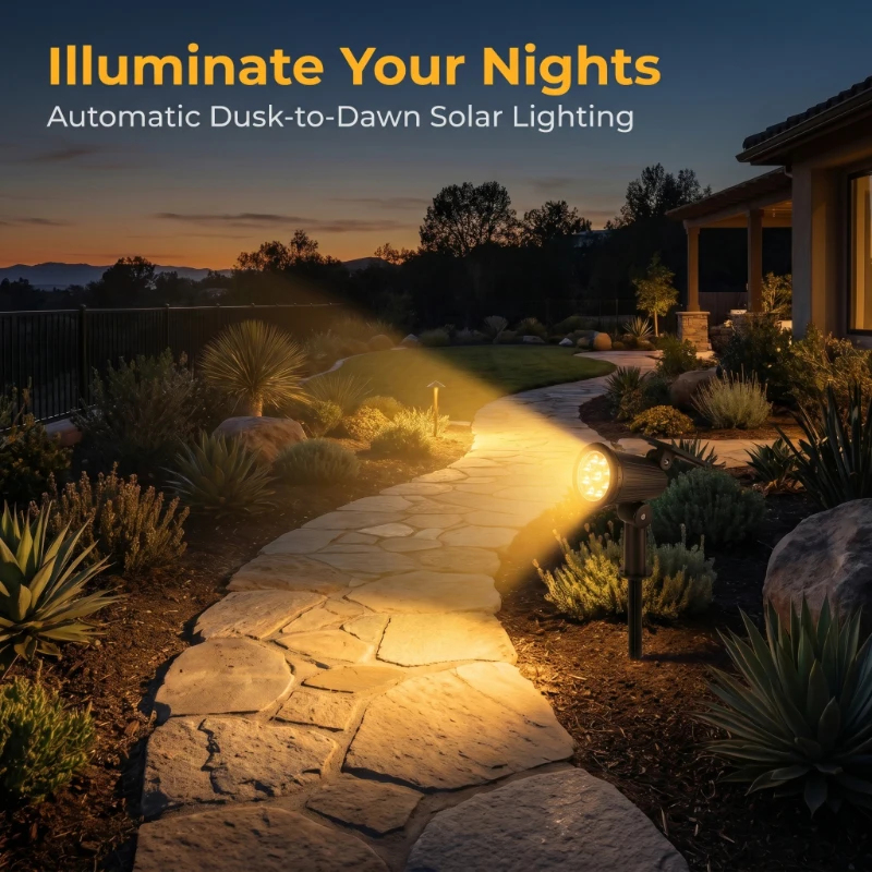 2PCS Solar Powered LED Spotlig - Outdoor Power Outlet Solar review and price