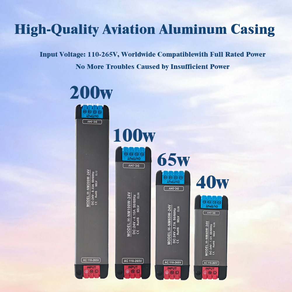 DC24V 200W 100W 65W 40W  Ultra - Outdoor Power Supply 12V review and price