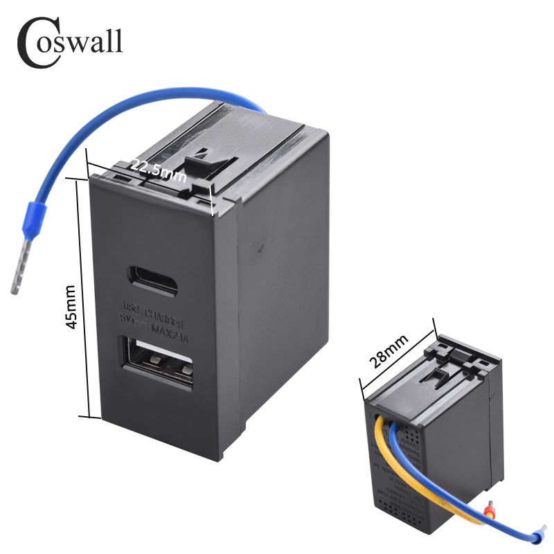 COSWALL E45 / P45 Series White - Outdoor Usb Power Outlet review and price