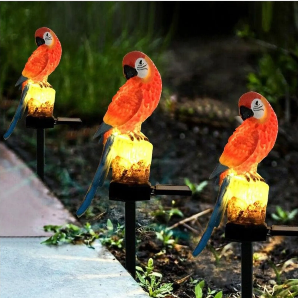 Solar Resin Parrot Decorative  - Outdoor Power Outlet Solar review and price
