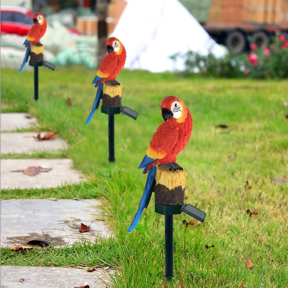 Solar Resin Parrot Decorative  - Outdoor Power Outlet Solar review and price