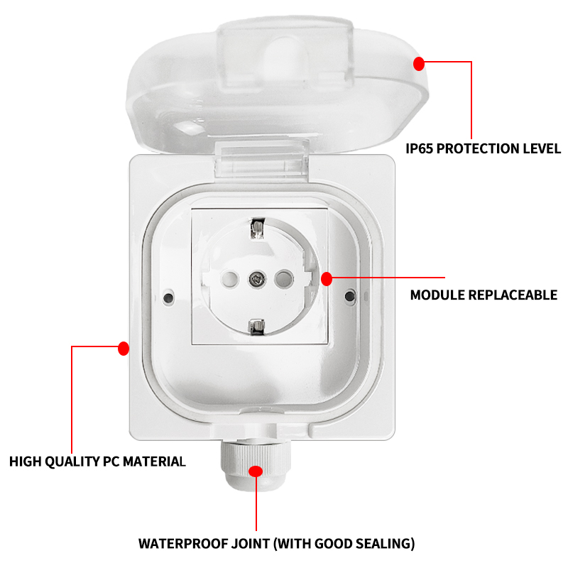 IP65 Waterproof Surface-Mount  - Outdoor Power Socket review and price