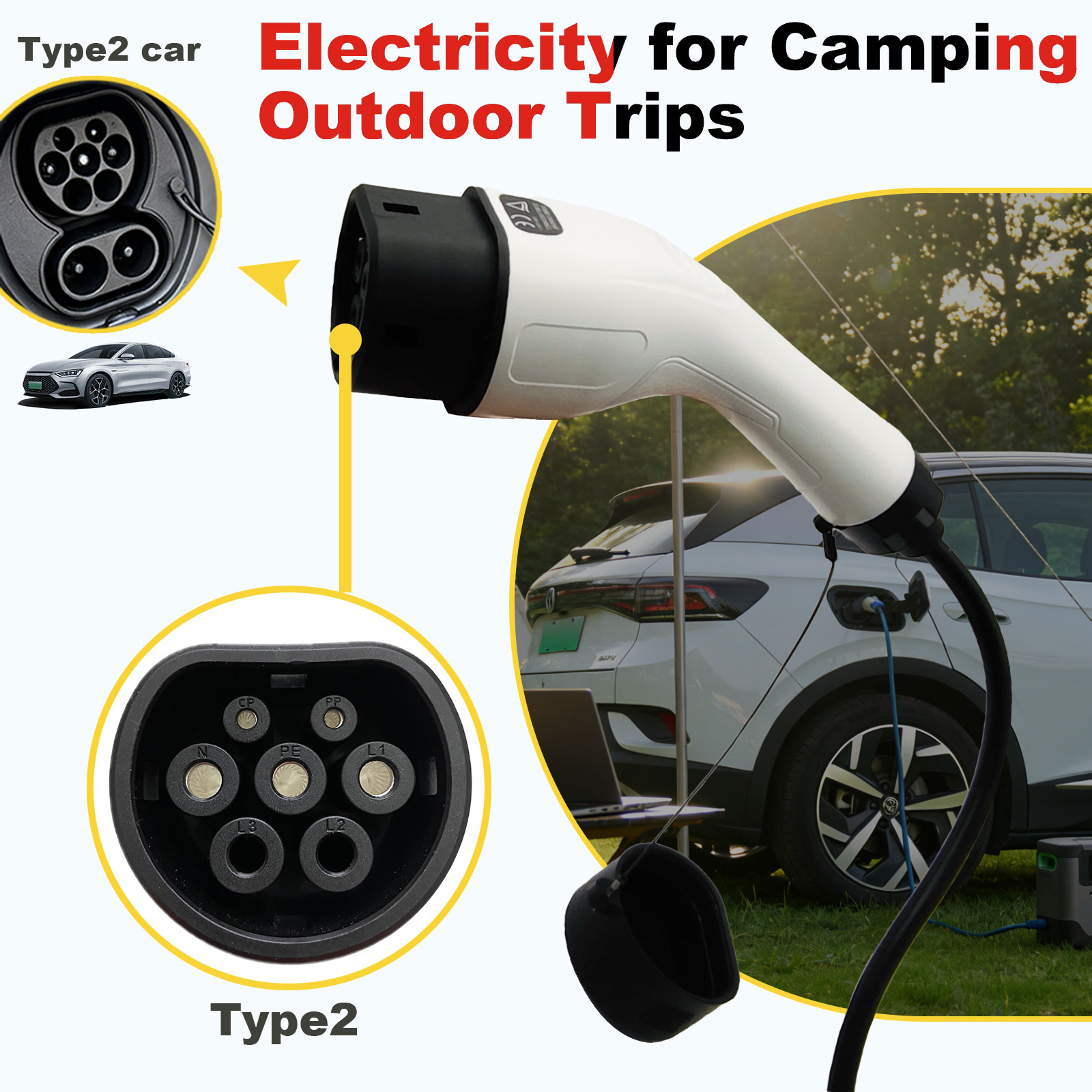 Type2 V2L Discharge Adapter 16 - Outdoor Power Socket review and price