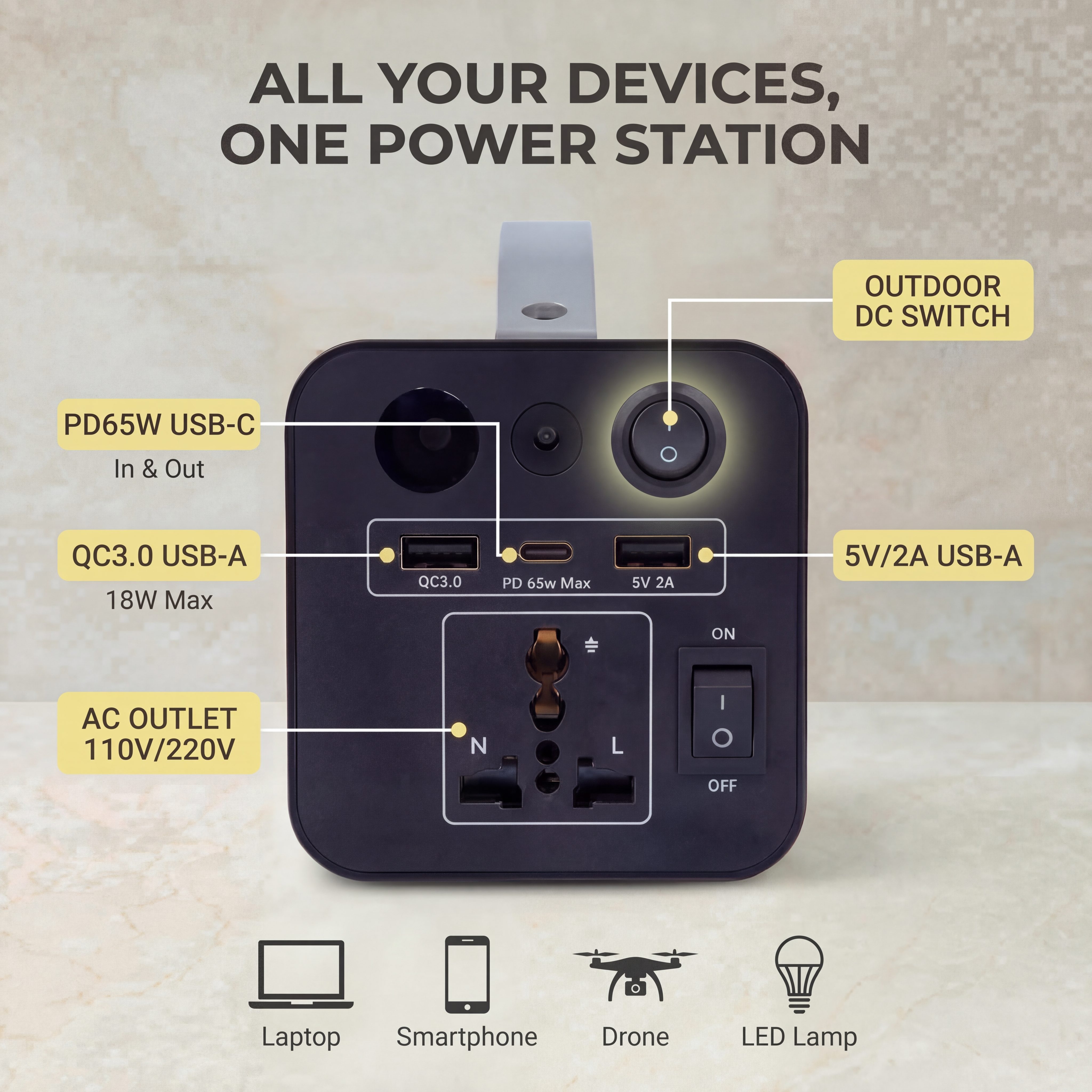 180W Outdoor Power Station 320 - Outdoor Power Generator review and price