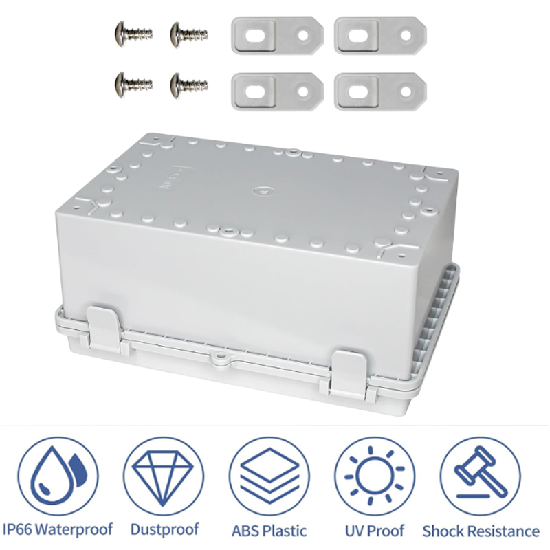 IP66 Waterproof Transparent/Gr - Outdoor Power Junction Box review and price