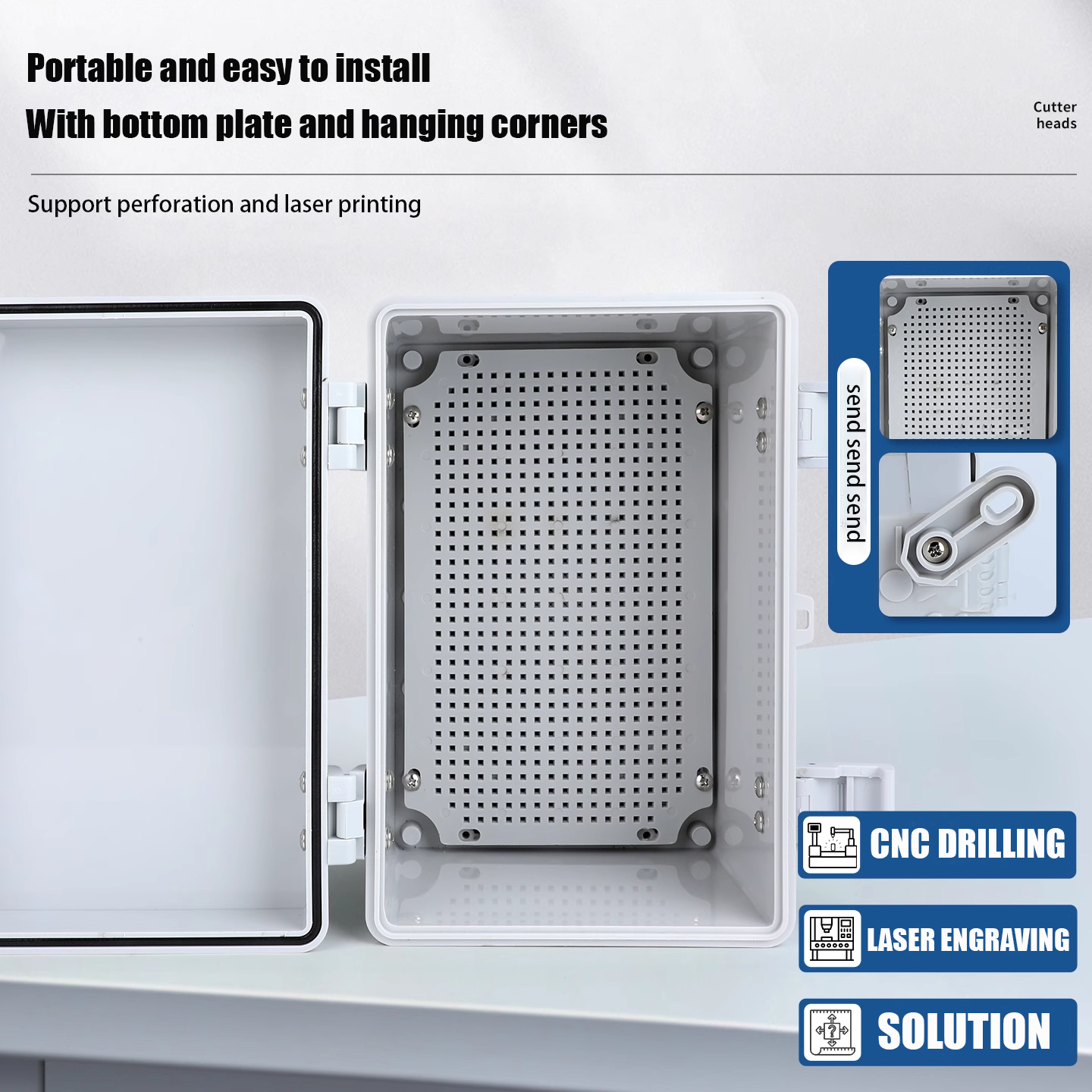 IP66 Waterproof Transparent/Gr - Outdoor Power Junction Box review and price