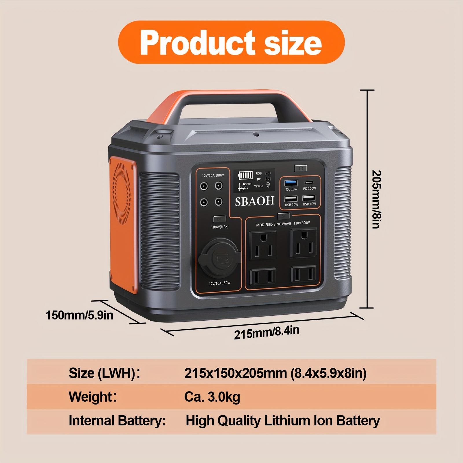 SBAOH Portable Power Station,  - Outdoor Usb Power Outlet review and price