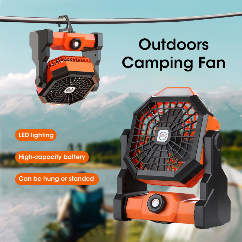 10000mAh Camping Fan with LED  - Outdoor Power Fan review and price