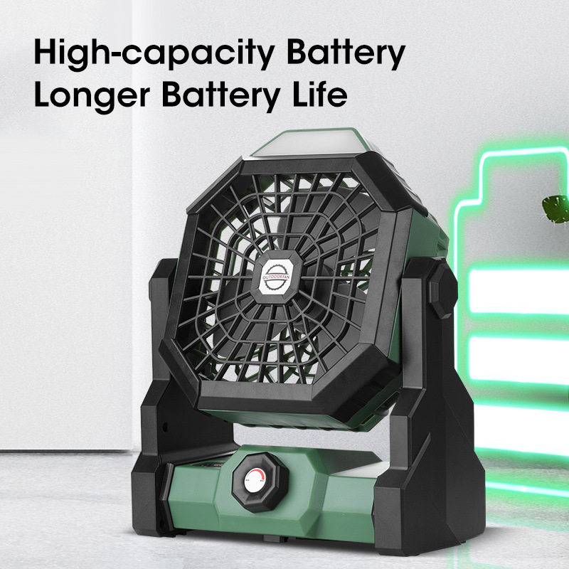 10000mAh Camping Fan with LED  - Outdoor Power Fan review and price