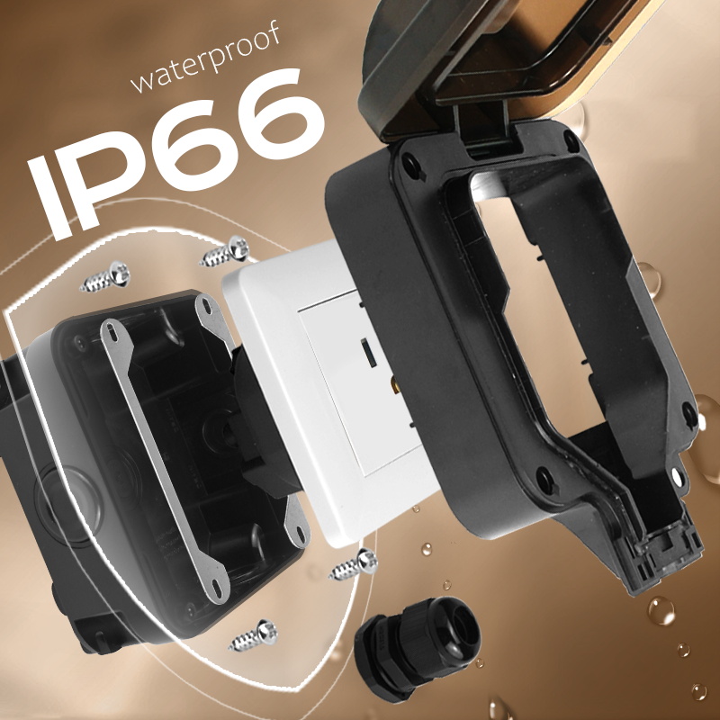 Avoir IP66 Wall Waterproof Soc - Outdoor Usb Power Outlet review and price