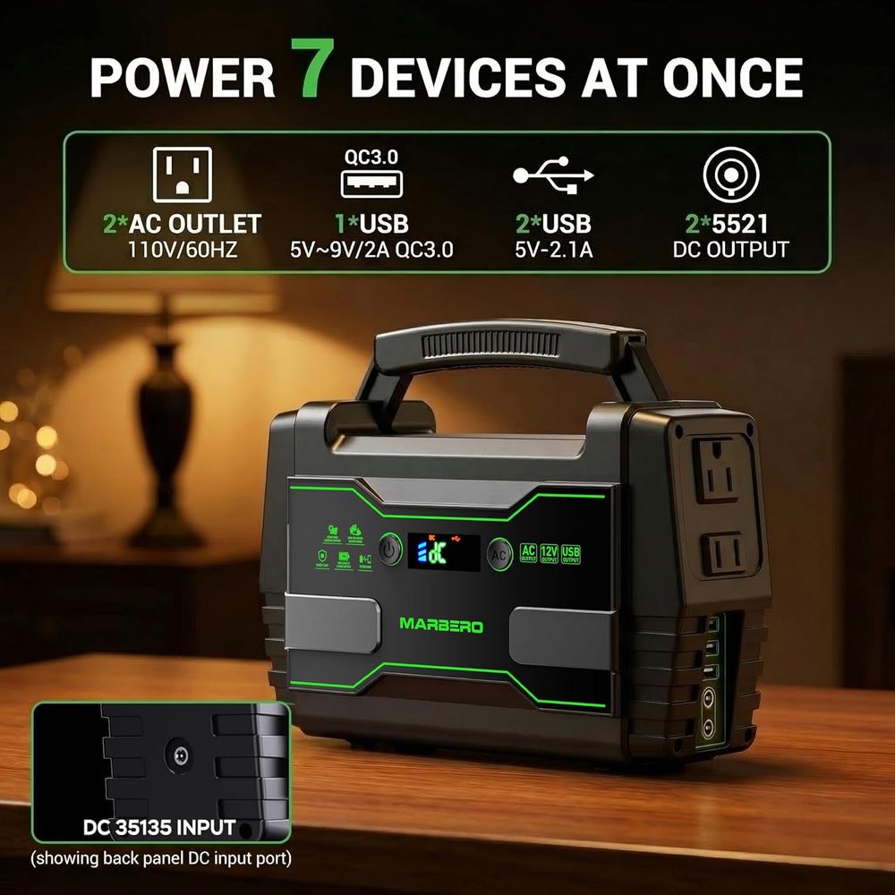 155Wh Portable Power Station w - Outdoor Power Outlet Solar review and price