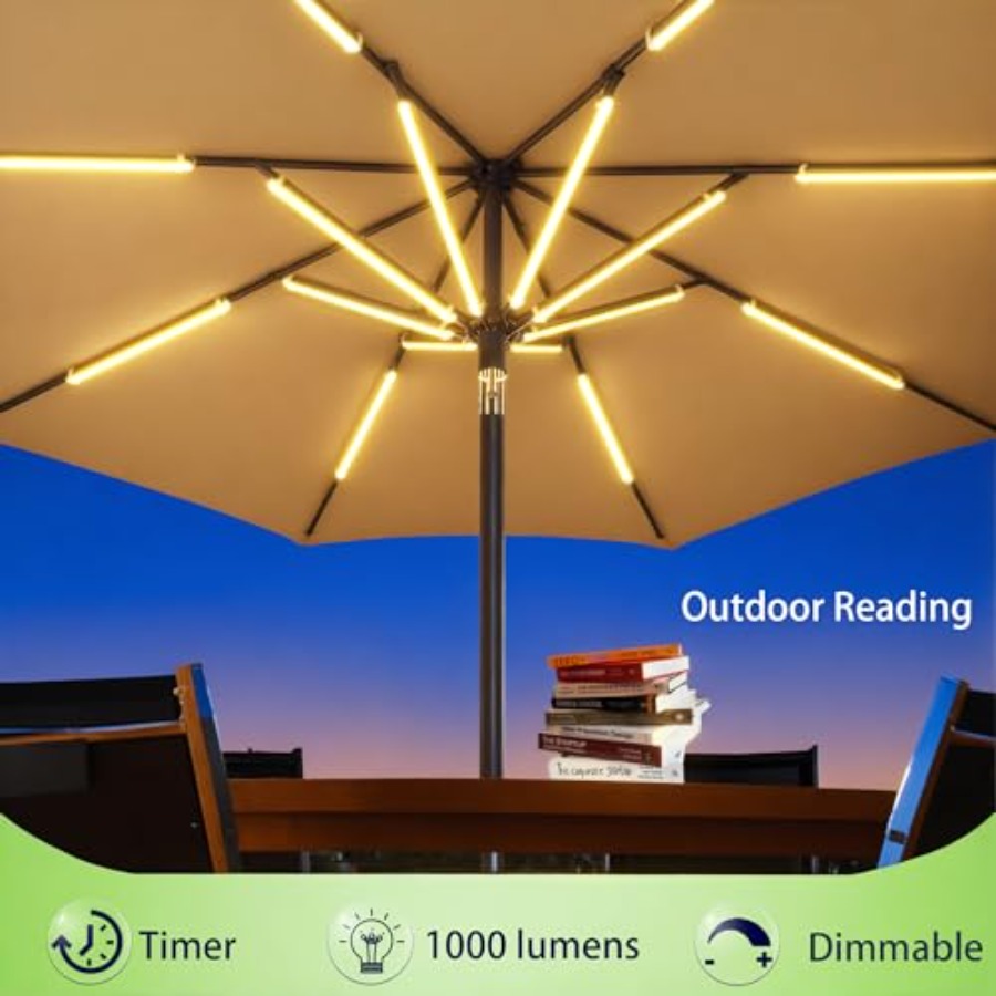 Outdoor Patio Umbrella Lights, - Outdoor Power Outlet Solar review and price