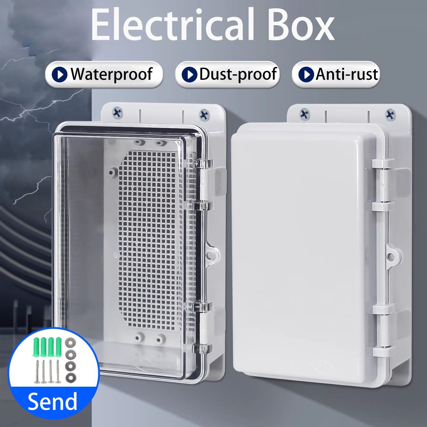 IP66 Waterproof Grey/Transpare - Outdoor Power Junction Box review and price