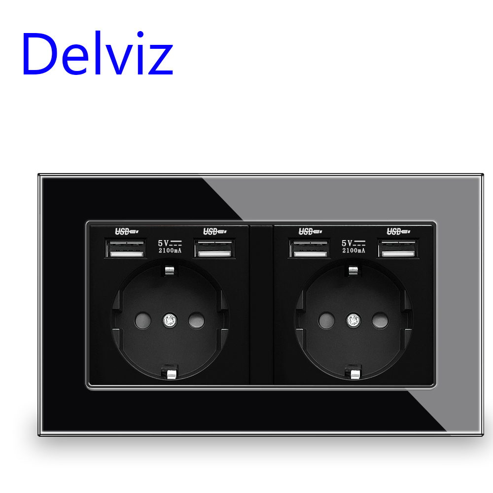 Delviz Crystal Glass USB Socke - Outdoor Usb Power Outlet review and price