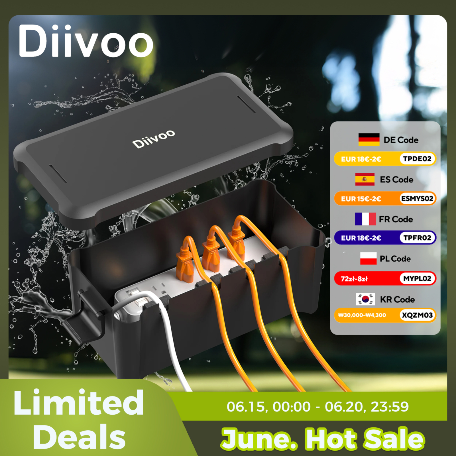 Diivoo Outdoor Waterproof Elec - Outdoor Power Socket review and price