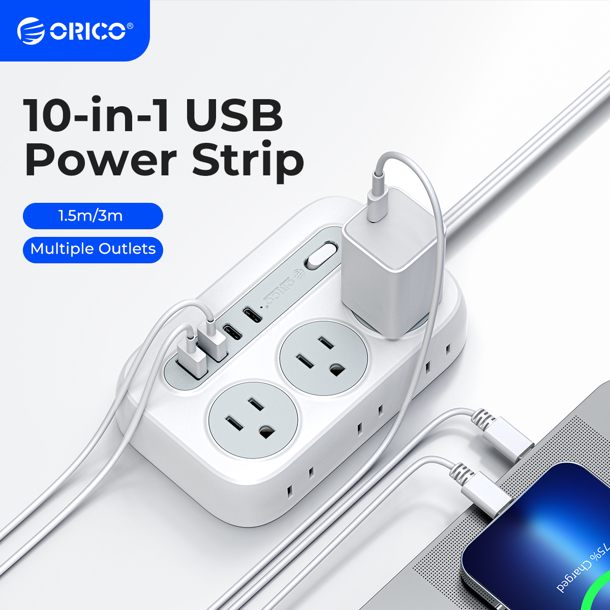 ORICO Power Strip 6 AC Outlets - Outdoor Usb Power Strip review and price