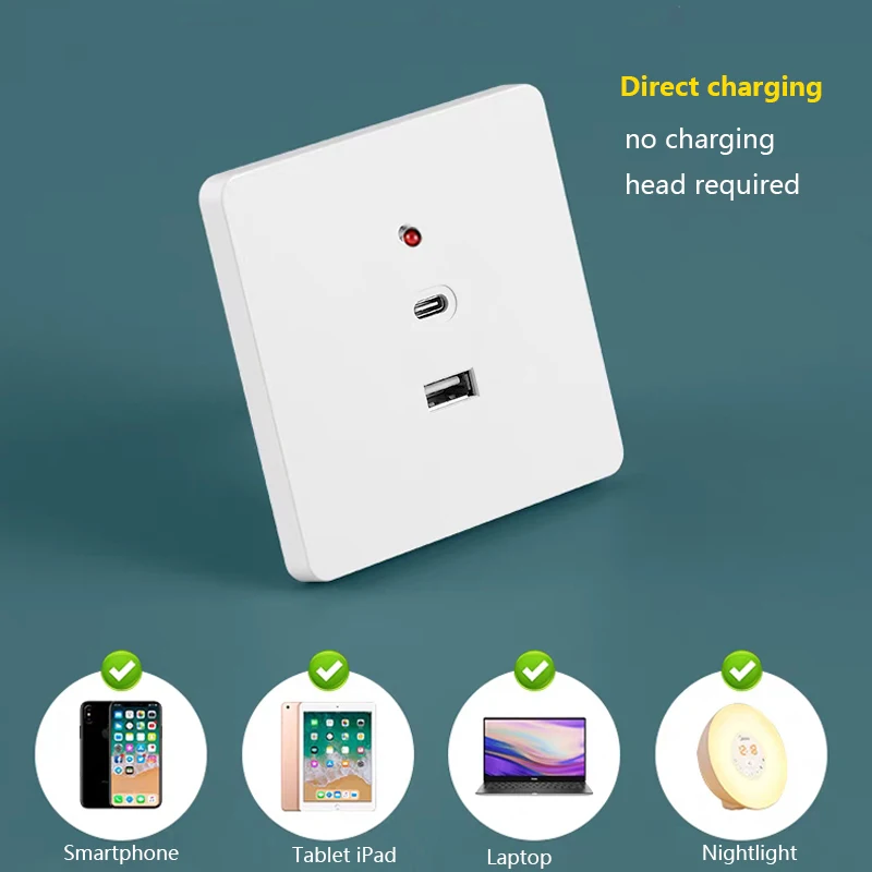 Black Universal Wall USB C Soc - Outdoor Usb Power Outlet review and price