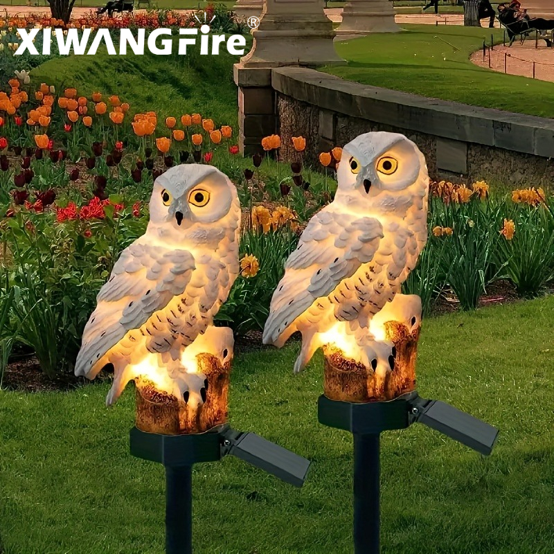 Solar Owl Statue Garden Light  - Outdoor Power Outlet Solar review and price