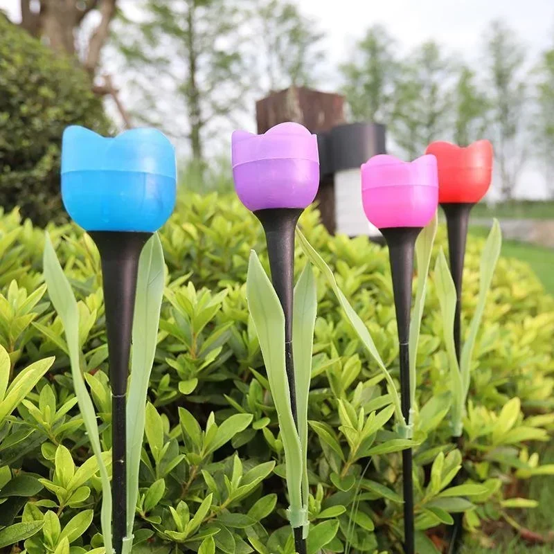 1Pcs Garden Tulip Flower Shape - Outdoor Power Outlet Solar review and price