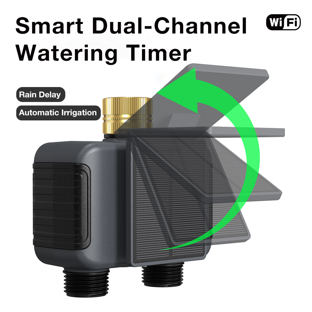 Solar-Powered WiFi Irrigation  - Power Zone Outdoor Timer review and price