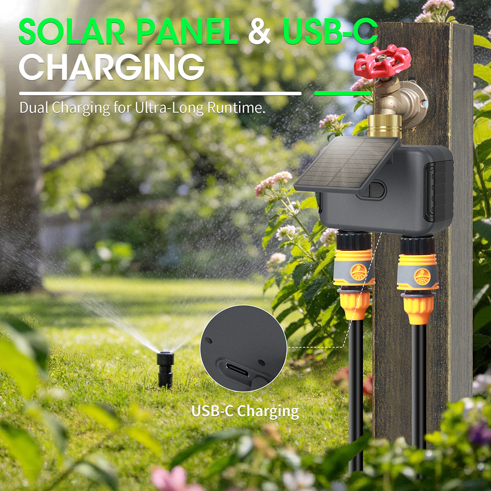 Solar-Powered WiFi Irrigation  - Power Zone Outdoor Timer review and price