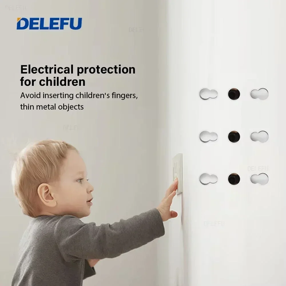 DELEFU Grey Tempered Glass Ita - Outdoor Usb Power Outlet review and price