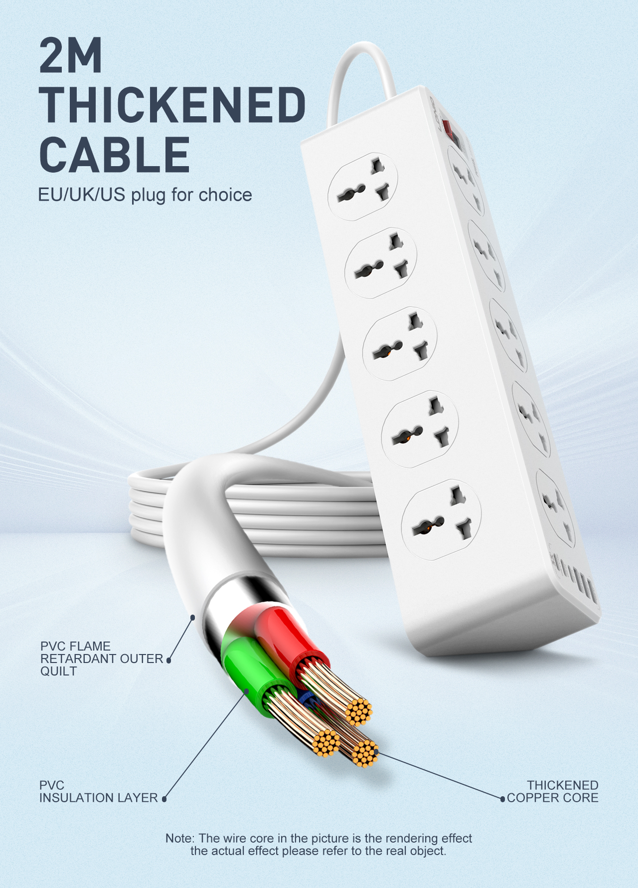 LDNIO UNIVERSAL OUTLET 2M Exte - Outdoor Usb Power Strip review and price