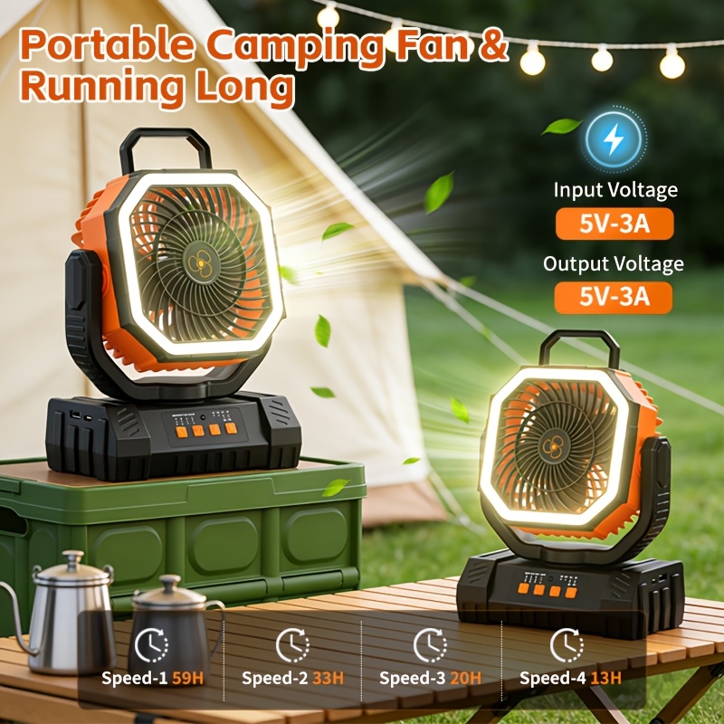 us20000mAh Battery Powered Cam - Outdoor Power Fan review and price