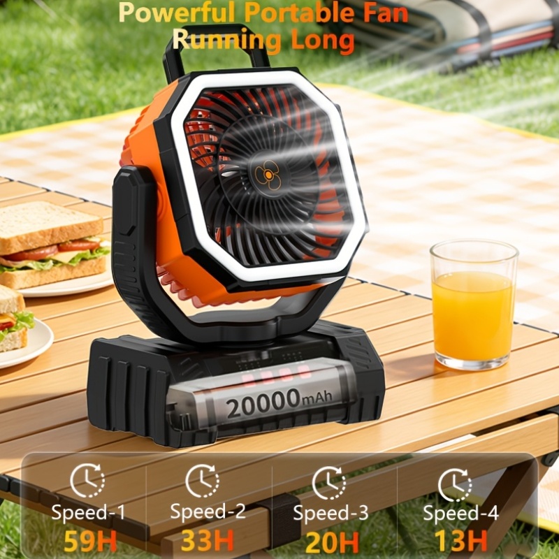 us20000mAh Battery Powered Cam - Outdoor Power Fan review and price