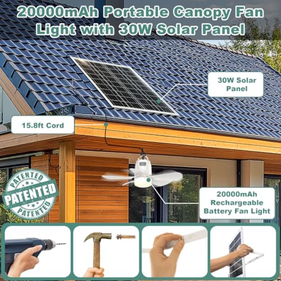 Outdoor ceiling fan light for  - Outdoor Power Fan review and price