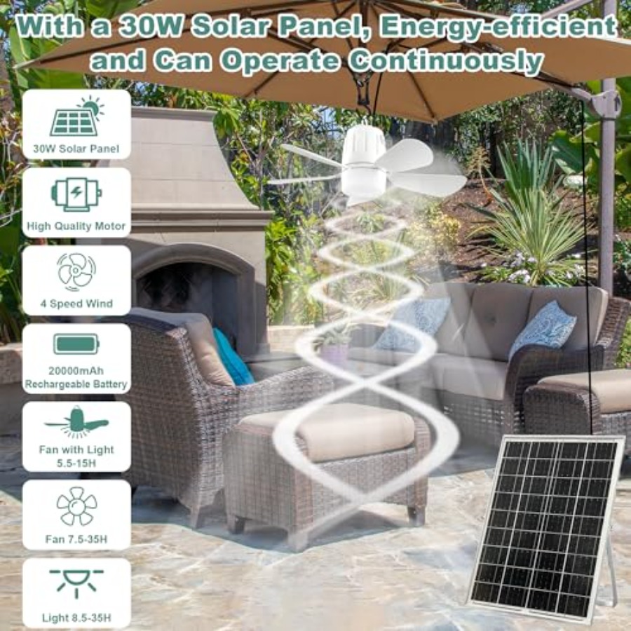 Outdoor ceiling fan light for  - Outdoor Power Fan review and price