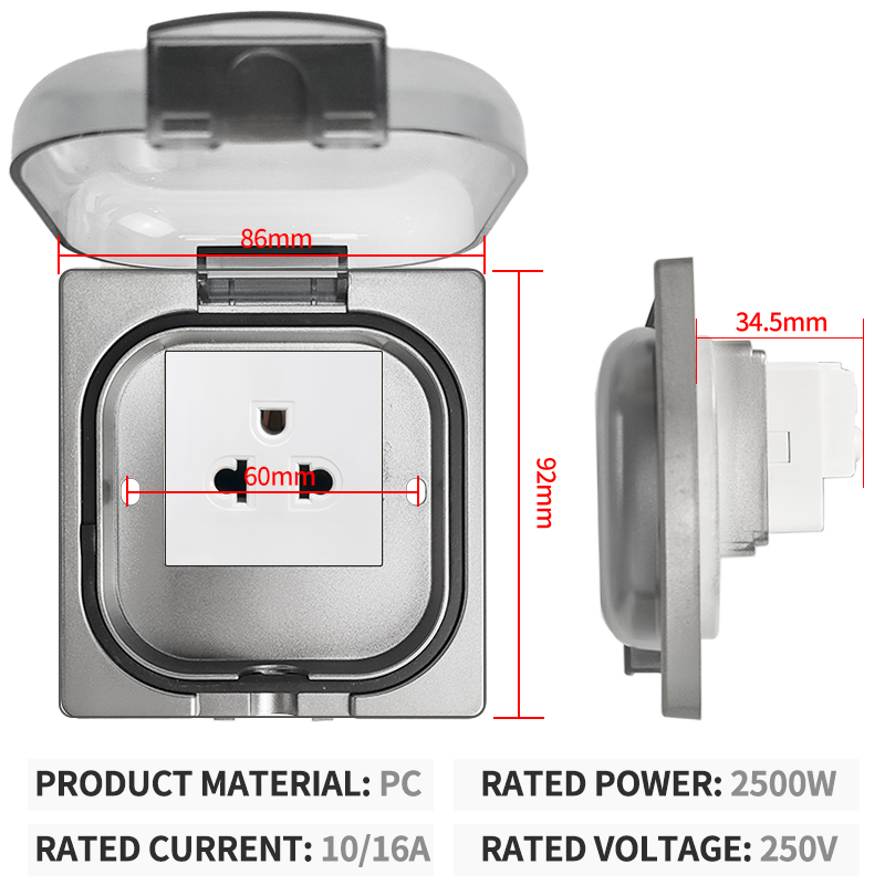 IP65 Waterproof Outdoor Socket - Outdoor Power Socket review and price