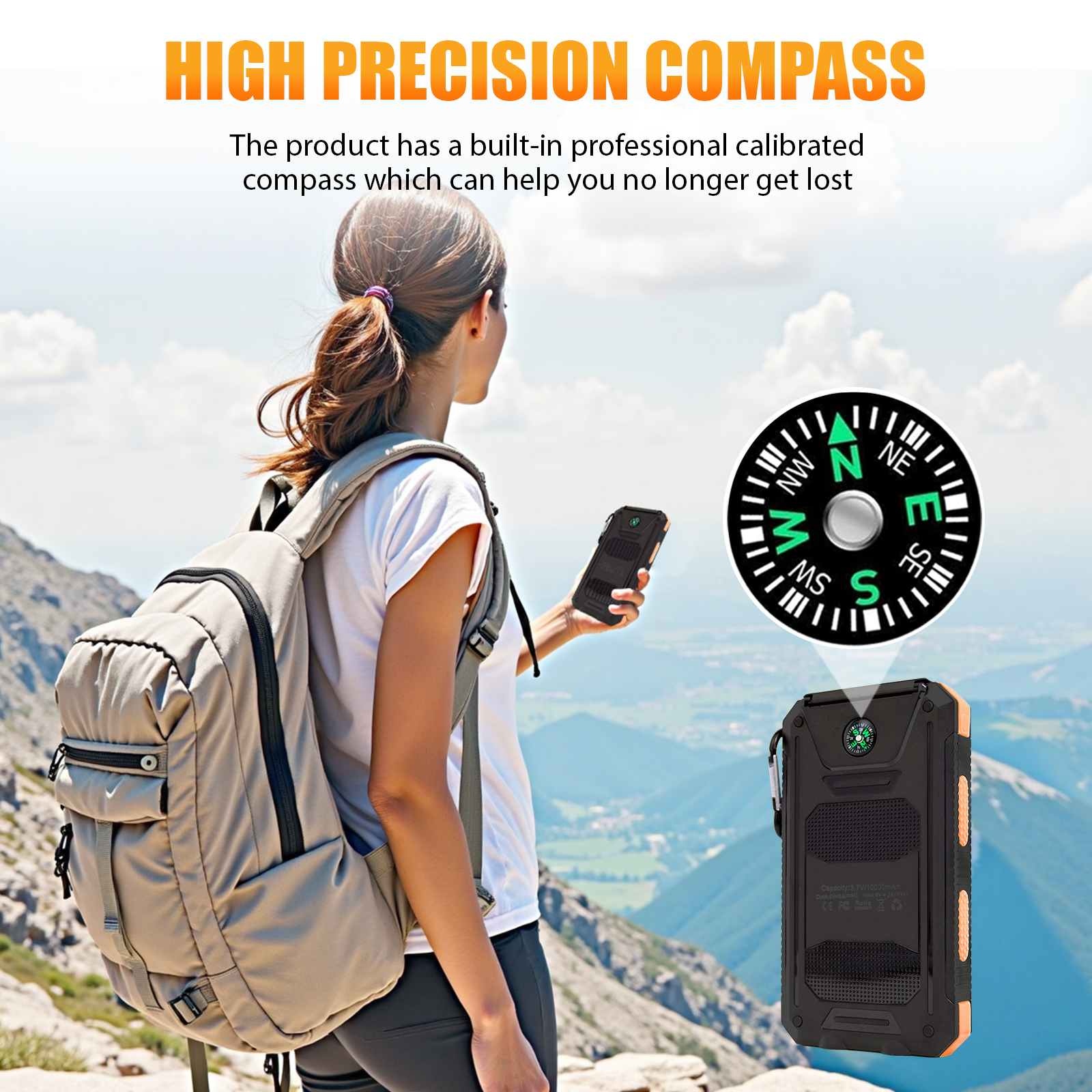 10000mAh Solar Power Bank Port - Outdoor Power Outlet Solar review and price