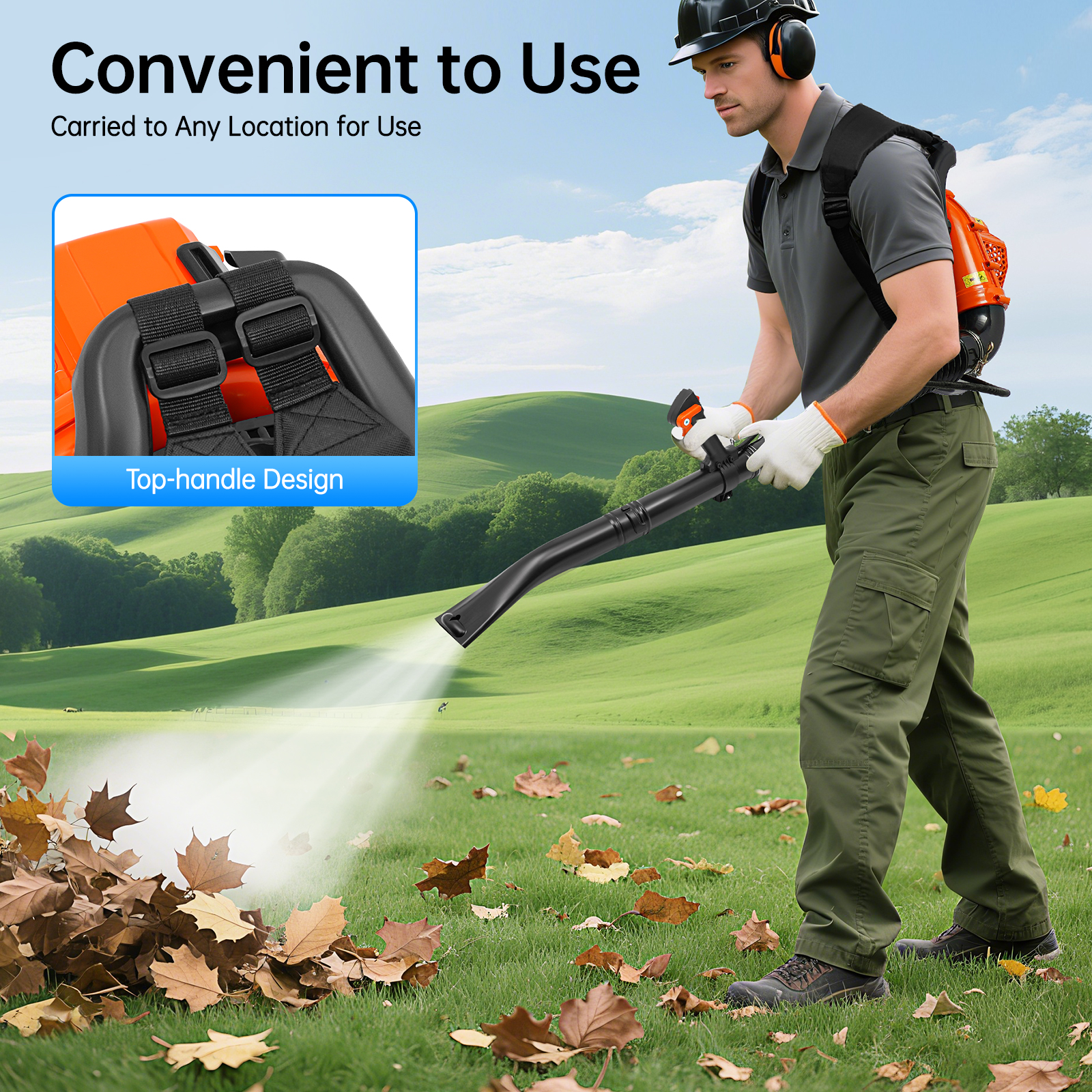 2-Stroke Backpack Leaf Blower  - Snow Blower Single review and price