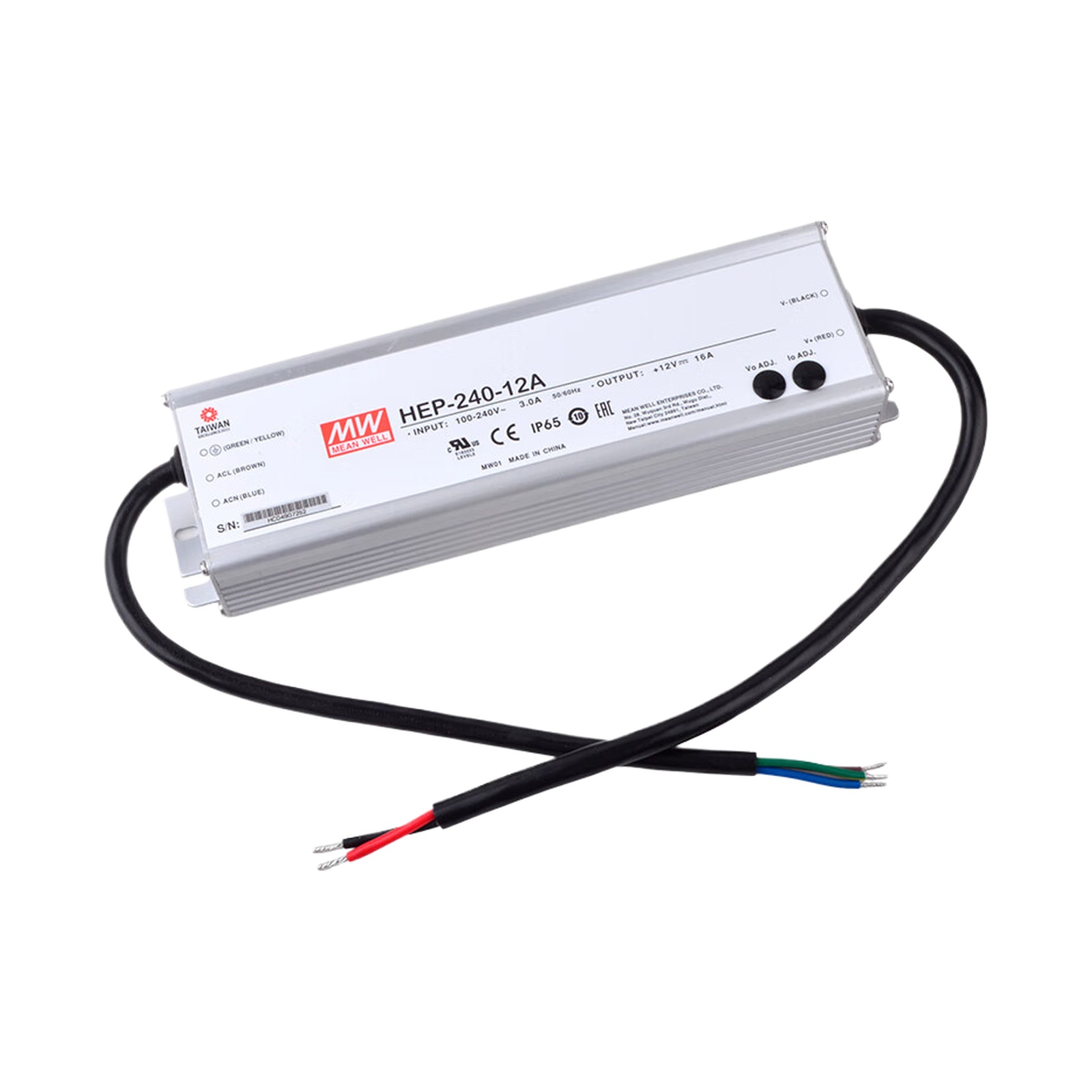 MEAN WELL HEP-240-12A, High Ef - Outdoor Power Supply 12V review and price