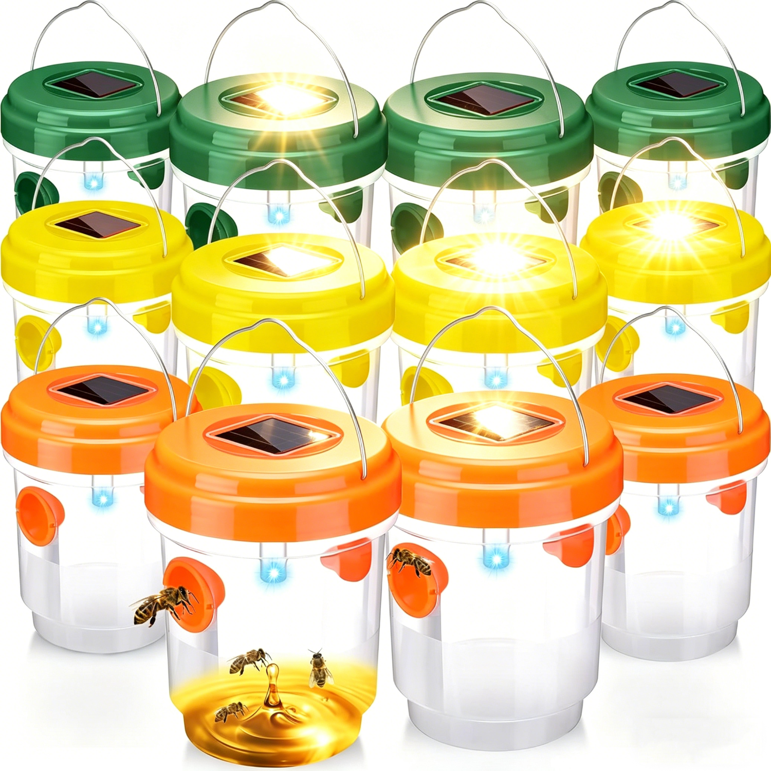 1-6PCS Solar Wasp Trap Waterpr - Outdoor Power Outlet Solar review and price