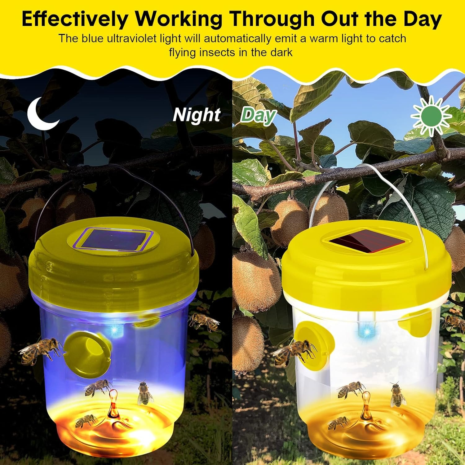 1-6PCS Solar Wasp Trap Waterpr - Outdoor Power Outlet Solar review and price